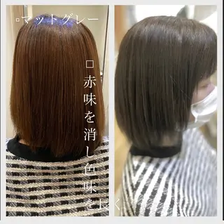 カラー 佐藤 沙也輝のヘアスタイル