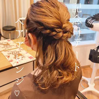ヘアアレンジ 韓国カラーお任せ❤️ アサコサユリ🎀の眉毛・アイブロウイメージ