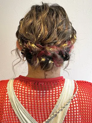 ミディアム ヘアアレンジ 札幌 ヘアアレンジ 🍎 タナカセリナのヘアスタイル