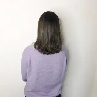 ミディアム カラー カラーモデル募集中 美容室ハピスのヘアスタイル