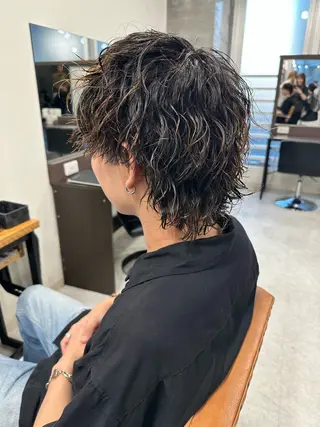 セミロング パーマ メンズ メンズ似合わせ🪞 kotoriのヘアスタイル