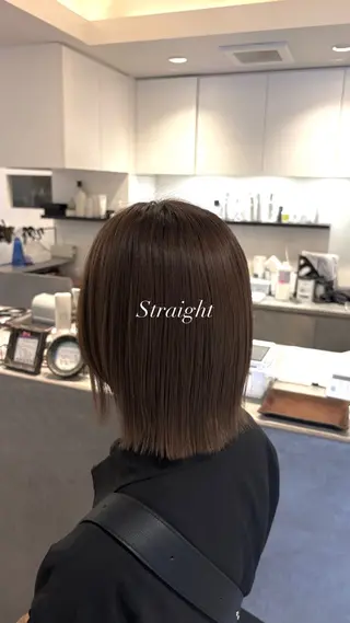 ショート はしもとひより/ 巻ける矯正/艶カラーのヘアスタイル