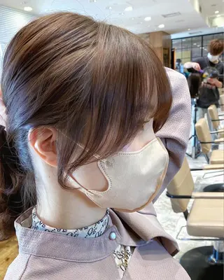 ショート カラー 顔まわりカット🌟 くびれヘア/寺門遥輝のヘアスタイル