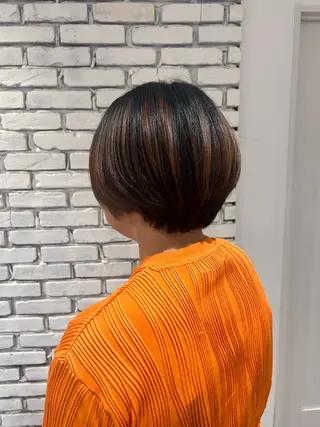 ショート 🤎オリーブカラー× パーマ特化💫森口のヘアスタイル