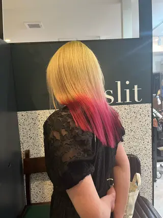 ロング カラー 💖艶ハイトーン髪質 改善💖ケンシンのヘアスタイル