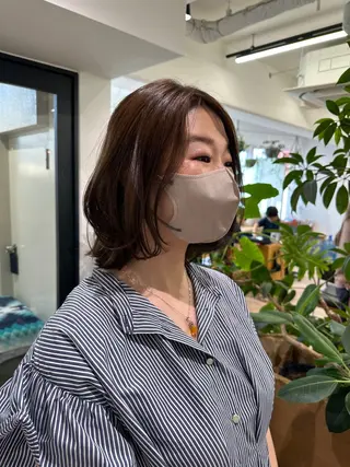 ショート 切りっぱなし/髪質 改善矯正/さやか🫧のヘアスタイル