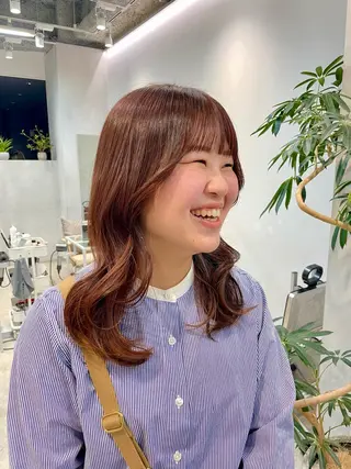ミディアム 表参道レイヤー Kinoのヘアスタイル