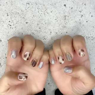 ショート カラー パーマ ヘアアレンジ メンズ キッズ ネイル マツエク・マツパ Salon Ｋのネイルデザイン