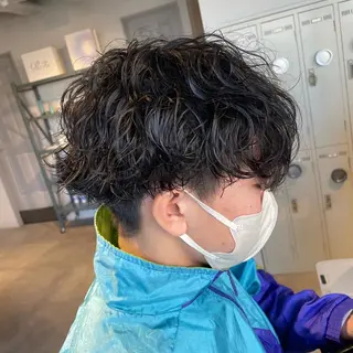 ショート パーマ メンズ 辻堂メンズ特化 YU-YAのヘアスタイル
