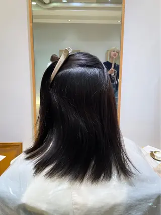 ミディアム パーマ 縮毛矯正/レイヤー 🌙児玉光瑠のヘアスタイル