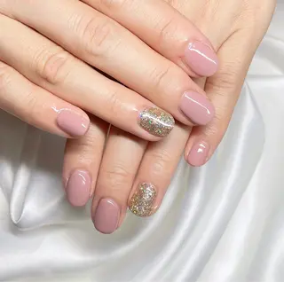 ネイル 23時まで❤︎韓国、 ワンホンネイルのネイルデザイン