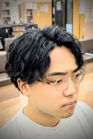 ミディアム 理容プラージュ燕三条 福井のヘアスタイル