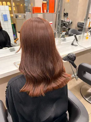 セミロング 💖札幌カラー 指名No.1💖玲奈のヘアスタイル