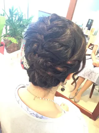 ショート ミディアム セミロング ロング ヘアアレンジ 早朝✨ヘアセット 着付け/清水玲歌のヘアスタイル