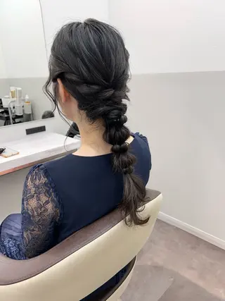 ロング ヘアアレンジ 薄田 珠美のヘアスタイル