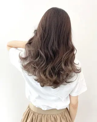 セミロング カラー 【公式】amble luxe 中野のヘアスタイル