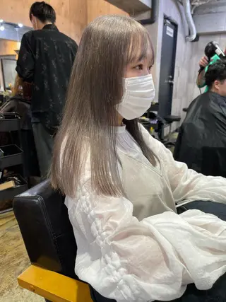 セミロング 早瀬裕之 パーマのヘアスタイル