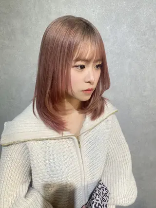 ミディアム Bish Yanaのヘアスタイル