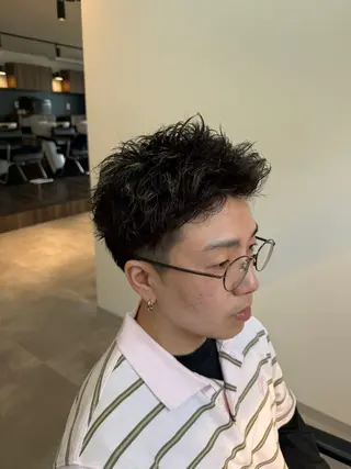 パーマ メンズ 韓国ヘア特化/ メンズパーマ/下田のヘアスタイル