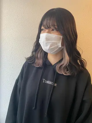 ミディアム カラー あさだ しゅうたろうのヘアスタイル