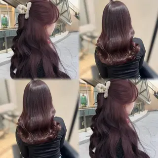 セミロング カラー ブリーチなしカラー kana🐱のヘアスタイル