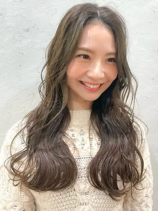 ロング 育休中4/30- 予約受付/野崎かよのヘアスタイル