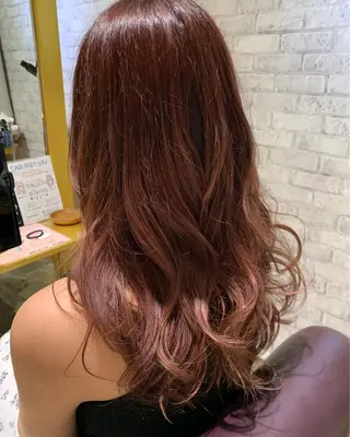 ロング カラー Saki💛心斎橋 レイヤー/艶髪のヘアスタイル