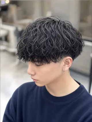 ショート パーマ メンズ キマるメンズパーマ クメユウキのヘアスタイル