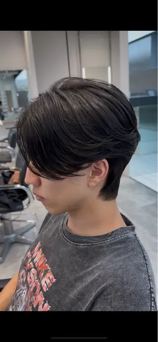 ミディアム ヘアアレンジ メンズ fifth park 六反穂 龍介のヘアスタイル