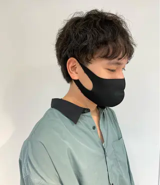 パーマ メンズ 🍮中山詩乃🍮顔 まわりデザイン◎のヘアスタイル