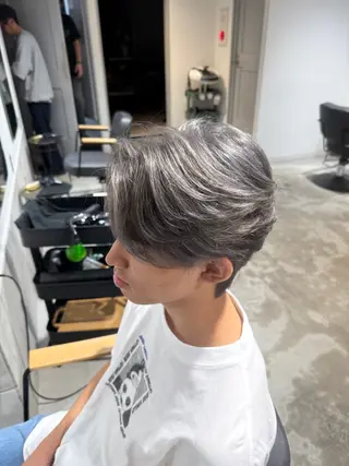 ミディアム カラー メンズ メンズカットパーマ ✂️ JOYAのヘアスタイル
