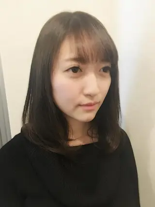 セミロング カラー TOWA 野村　コウダイのヘアスタイル