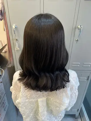 セミロング カラー 透け感ブラウンカラー /レイヤー🧸ナシコのヘアスタイル