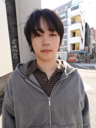 ショート メンズ パーマ カラー CEINE loqのヘアスタイル