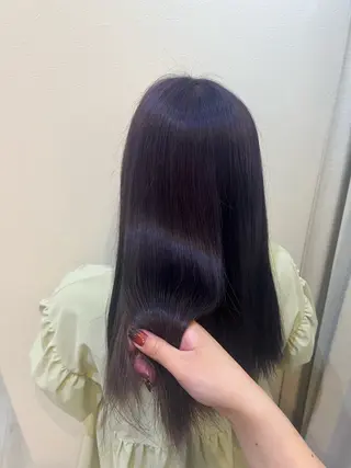 ロング 北川 万里子のヘアスタイル