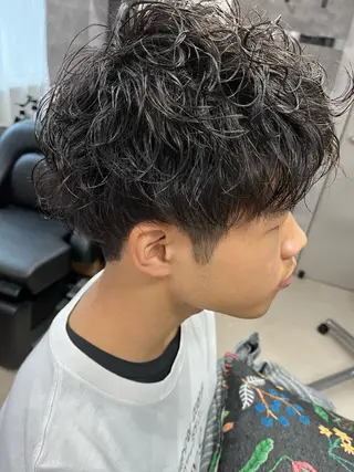 パーマ メンズ ヤマモト ヒロミのヘアスタイル