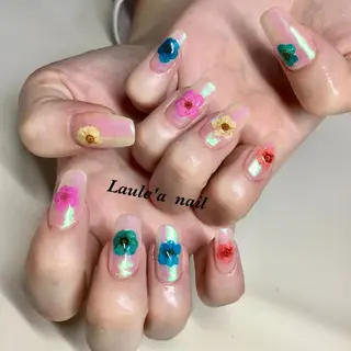 ロング ネイル マツエク・マツパ 福田 加奈のネイルデザイン