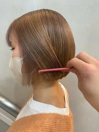 カラー 艶カラー　宮﨑 蒼のヘアスタイル