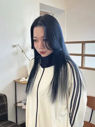 ロング カラー 水谷 優華のヘアスタイル