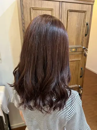 ミディアム カラー 田中 こころのヘアスタイル