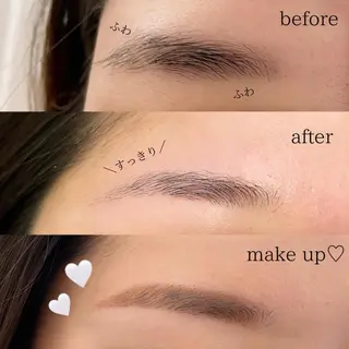 アイブロウ ボウ🪞ヘアセット /メイク/マツパのマツエク・マツパデザイン
