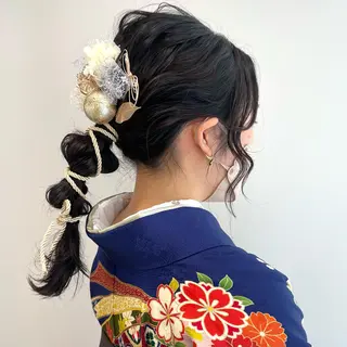 ロング 山口 莉奈のヘアスタイル