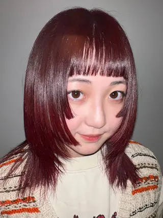セミロング カラー 圧倒的デザイン力 店長🎨RENAのヘアスタイル