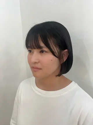 ショート 暖色カラー/パラッと Bob/モエのヘアスタイル