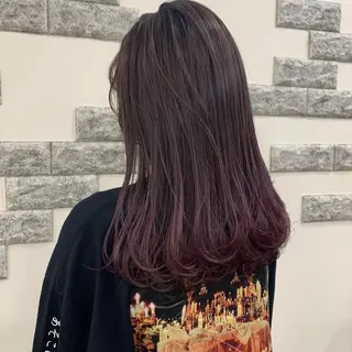 ロング カラー 薄田 珠美のヘアスタイル