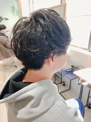 ショート パーマ メンズ 韓国hair🦋 Nanaのヘアスタイル
