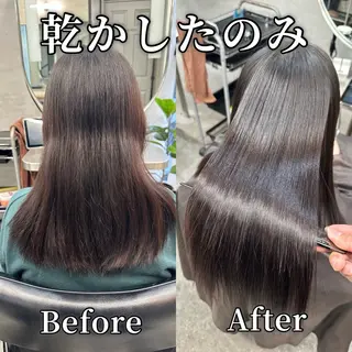 ミディアム パーマ 髪質改善✨️ 美髪矯正🍵｜ヨコチのヘアスタイル