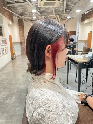 ショート カラー 髪質改善/レイヤー /ボブ/中村莞太朗のヘアスタイル