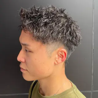 ショート パーマ 【柏メンズパーマ職人 】店長　KAZUMAのヘアスタイル