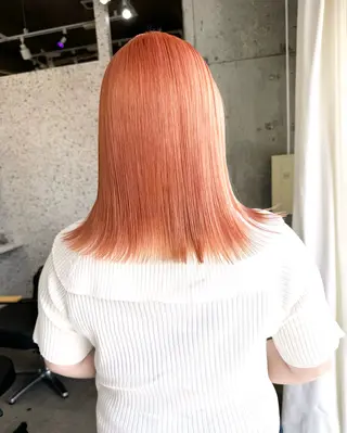 ミディアム カラー ヘアアレンジ lani ブリーチ /ダブルカラーのヘアスタイル